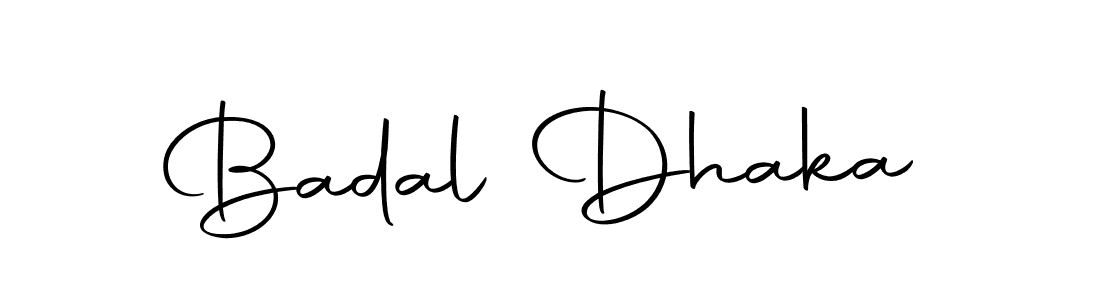 Create a beautiful signature design for name Badal Dhaka. With this signature (Autography-DOLnW) fonts, you can make a handwritten signature for free. Badal Dhaka signature style 10 images and pictures png