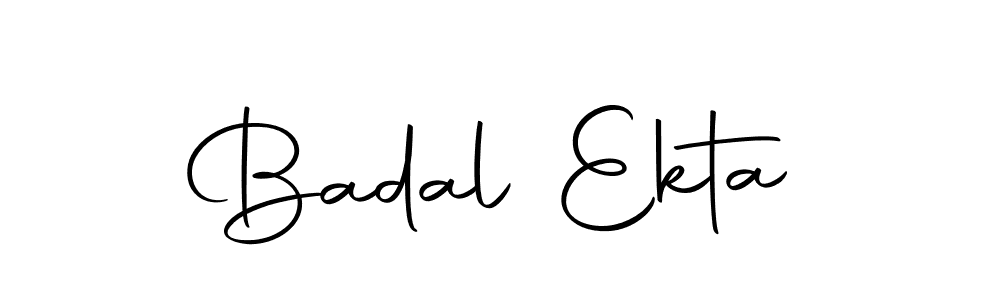 Badal Ekta stylish signature style. Best Handwritten Sign (Autography-DOLnW) for my name. Handwritten Signature Collection Ideas for my name Badal Ekta. Badal Ekta signature style 10 images and pictures png