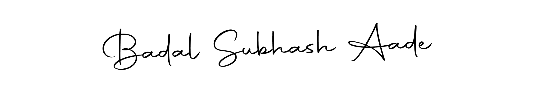 Design your own signature with our free online signature maker. With this signature software, you can create a handwritten (Autography-DOLnW) signature for name Badal Subhash Aade. Badal Subhash Aade signature style 10 images and pictures png