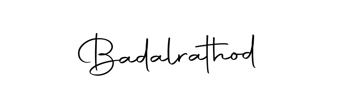 Design your own signature with our free online signature maker. With this signature software, you can create a handwritten (Autography-DOLnW) signature for name Badalrathod. Badalrathod signature style 10 images and pictures png