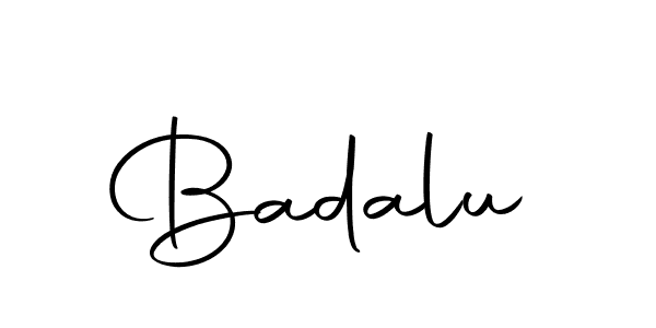 Make a beautiful signature design for name Badalu. With this signature (Autography-DOLnW) style, you can create a handwritten signature for free. Badalu signature style 10 images and pictures png