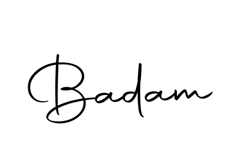 Make a beautiful signature design for name Badam. With this signature (Autography-DOLnW) style, you can create a handwritten signature for free. Badam signature style 10 images and pictures png