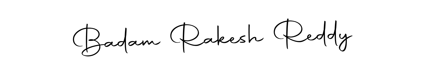 Create a beautiful signature design for name Badam Rakesh Reddy. With this signature (Autography-DOLnW) fonts, you can make a handwritten signature for free. Badam Rakesh Reddy signature style 10 images and pictures png