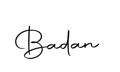 Create a beautiful signature design for name Badan. With this signature (Autography-DOLnW) fonts, you can make a handwritten signature for free. Badan signature style 10 images and pictures png