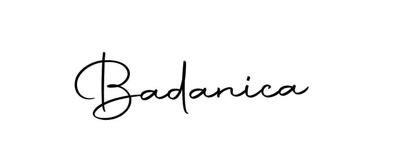 How to make Badanica name signature. Use Autography-DOLnW style for creating short signs online. This is the latest handwritten sign. Badanica signature style 10 images and pictures png