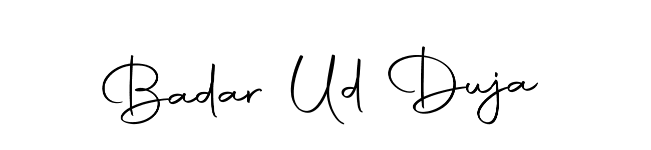 Design your own signature with our free online signature maker. With this signature software, you can create a handwritten (Autography-DOLnW) signature for name Badar Ud Duja. Badar Ud Duja signature style 10 images and pictures png