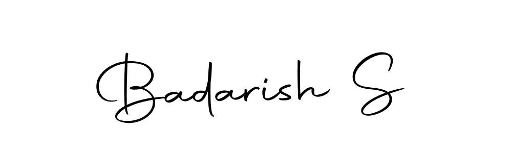 Once you've used our free online signature maker to create your best signature Autography-DOLnW style, it's time to enjoy all of the benefits that Badarish S name signing documents. Badarish S signature style 10 images and pictures png