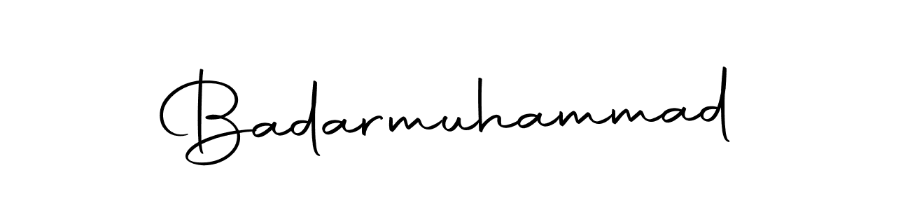 Create a beautiful signature design for name Badarmuhammad. With this signature (Autography-DOLnW) fonts, you can make a handwritten signature for free. Badarmuhammad signature style 10 images and pictures png
