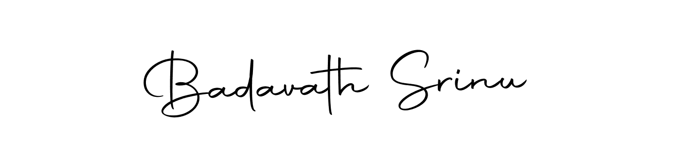 How to make Badavath Srinu name signature. Use Autography-DOLnW style for creating short signs online. This is the latest handwritten sign. Badavath Srinu signature style 10 images and pictures png