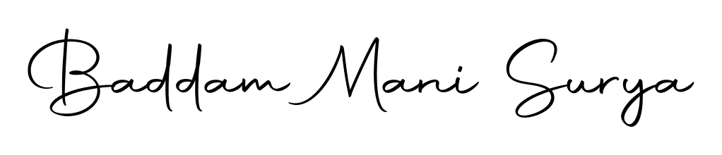The Autography-DOLnW signature style provides a bold statement for name Baddam Mani Surya. Designed for business owners, executives, and leaders. Baddam Mani Surya signature style 10 images and pictures png