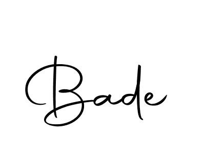 The best way (Autography-DOLnW) to make a short signature is to pick only two or three words in your name. The name Bade include a total of six letters. For converting this name. Bade signature style 10 images and pictures png