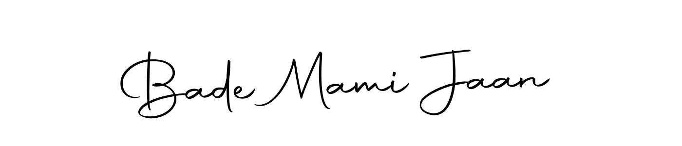 This is the best signature style for the Bade Mami Jaan name. Also you like these signature font (Autography-DOLnW). Mix name signature. Bade Mami Jaan signature style 10 images and pictures png
