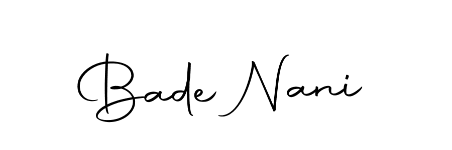 Autography-DOLnW is a professional signature style that is perfect for those who want to add a touch of class to their signature. It is also a great choice for those who want to make their signature more unique. Get Bade Nani name to fancy signature for free. Bade Nani signature style 10 images and pictures png