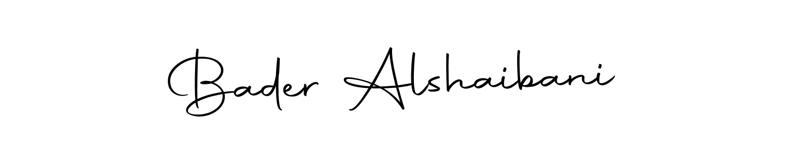 How to make Bader Alshaibani name signature. Use Autography-DOLnW style for creating short signs online. This is the latest handwritten sign. Bader Alshaibani signature style 10 images and pictures png