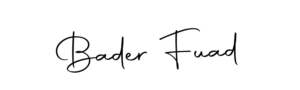 Make a beautiful signature design for name Bader Fuad. Use this online signature maker to create a handwritten signature for free. Bader Fuad signature style 10 images and pictures png