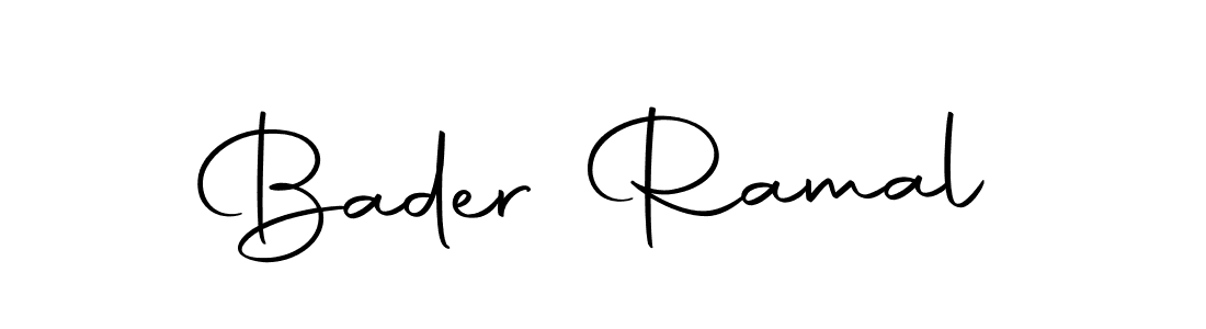 Use a signature maker to create a handwritten signature online. With this signature software, you can design (Autography-DOLnW) your own signature for name Bader Ramal. Bader Ramal signature style 10 images and pictures png