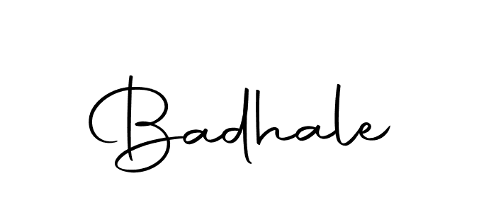 Make a beautiful signature design for name Badhale. With this signature (Autography-DOLnW) style, you can create a handwritten signature for free. Badhale signature style 10 images and pictures png