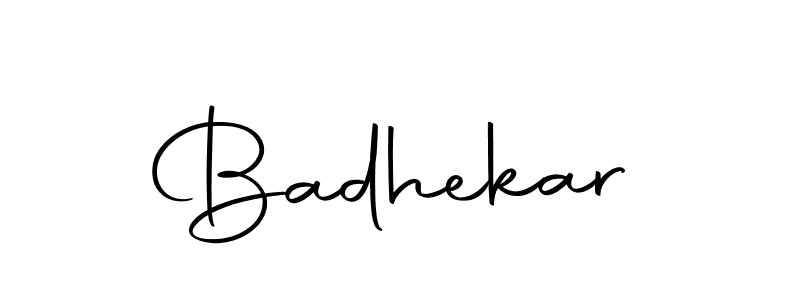 Badhekar stylish signature style. Best Handwritten Sign (Autography-DOLnW) for my name. Handwritten Signature Collection Ideas for my name Badhekar. Badhekar signature style 10 images and pictures png