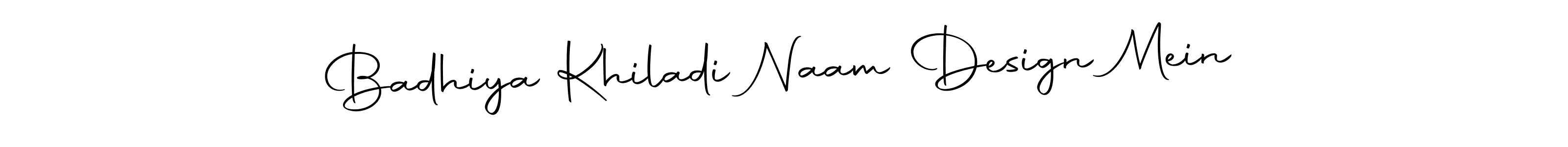 The best way (Autography-DOLnW) to make a short signature is to pick only two or three words in your name. The name Badhiya Khiladi Naam Design Mein include a total of six letters. For converting this name. Badhiya Khiladi Naam Design Mein signature style 10 images and pictures png