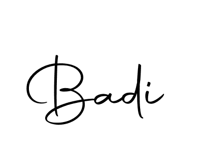 The best way (Autography-DOLnW) to make a short signature is to pick only two or three words in your name. The name Badi include a total of six letters. For converting this name. Badi signature style 10 images and pictures png