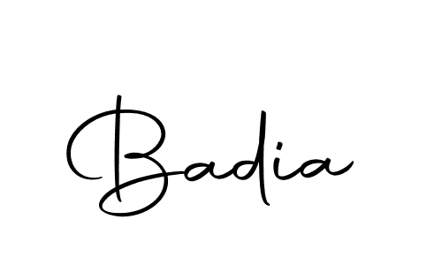 You should practise on your own different ways (Autography-DOLnW) to write your name (Badia) in signature. don't let someone else do it for you. Badia signature style 10 images and pictures png