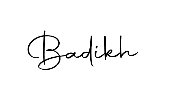 The best way (Autography-DOLnW) to make a short signature is to pick only two or three words in your name. The name Badikh include a total of six letters. For converting this name. Badikh signature style 10 images and pictures png