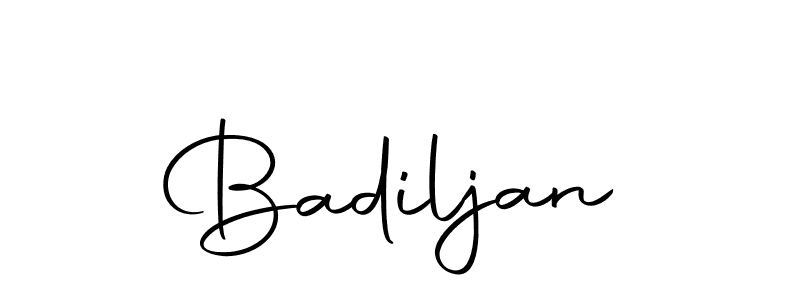 Design your own signature with our free online signature maker. With this signature software, you can create a handwritten (Autography-DOLnW) signature for name Badiljan. Badiljan signature style 10 images and pictures png