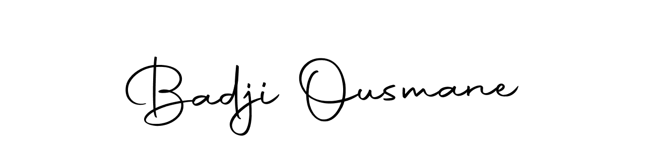 Create a beautiful signature design for name Badji Ousmane. With this signature (Autography-DOLnW) fonts, you can make a handwritten signature for free. Badji Ousmane signature style 10 images and pictures png
