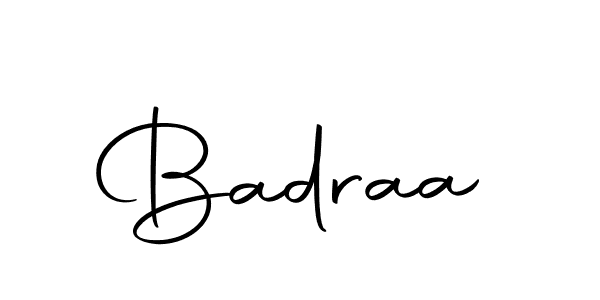 Make a beautiful signature design for name Badraa. With this signature (Autography-DOLnW) style, you can create a handwritten signature for free. Badraa signature style 10 images and pictures png