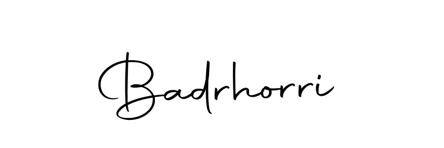 How to make Badrhorri signature? Autography-DOLnW is a professional autograph style. Create handwritten signature for Badrhorri name. Badrhorri signature style 10 images and pictures png