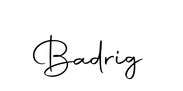 Badrig stylish signature style. Best Handwritten Sign (Autography-DOLnW) for my name. Handwritten Signature Collection Ideas for my name Badrig. Badrig signature style 10 images and pictures png