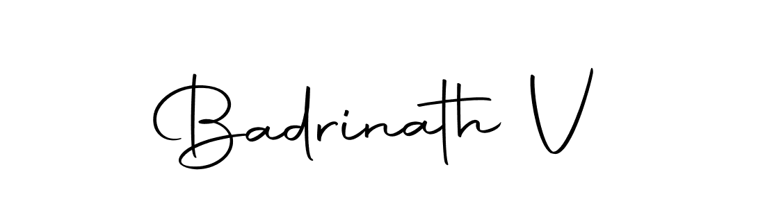 Also we have Badrinath V name is the best signature style. Create professional handwritten signature collection using Autography-DOLnW autograph style. Badrinath V signature style 10 images and pictures png