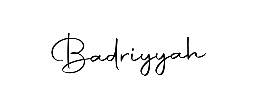 The best way (Autography-DOLnW) to make a short signature is to pick only two or three words in your name. The name Badriyyah include a total of six letters. For converting this name. Badriyyah signature style 10 images and pictures png