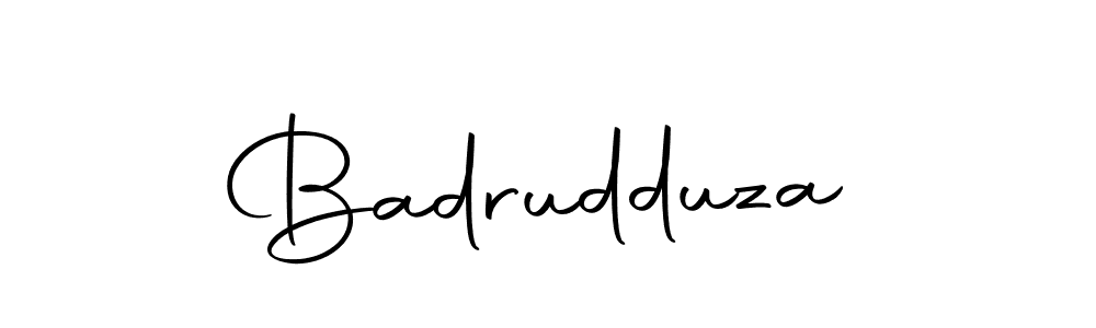 Make a beautiful signature design for name Badrudduza. With this signature (Autography-DOLnW) style, you can create a handwritten signature for free. Badrudduza signature style 10 images and pictures png
