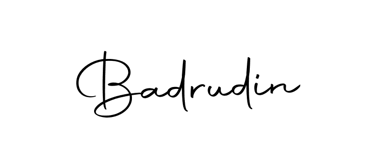 Create a beautiful signature design for name Badrudin. With this signature (Autography-DOLnW) fonts, you can make a handwritten signature for free. Badrudin signature style 10 images and pictures png