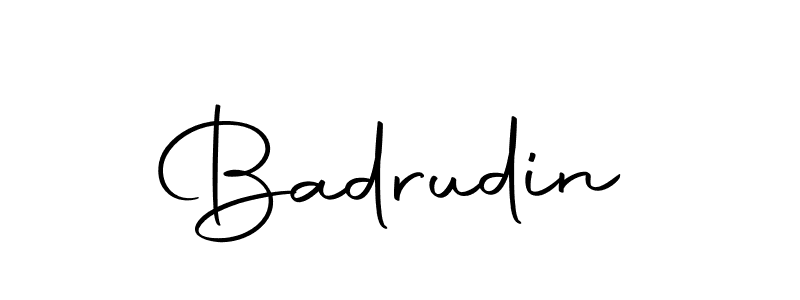 Create a beautiful signature design for name Badrudin. With this signature (Autography-DOLnW) fonts, you can make a handwritten signature for free. Badrudin signature style 10 images and pictures png