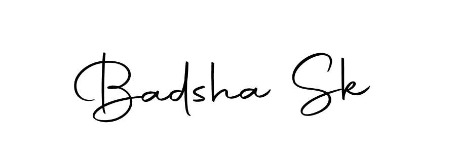 Use a signature maker to create a handwritten signature online. With this signature software, you can design (Autography-DOLnW) your own signature for name Badsha Sk. Badsha Sk signature style 10 images and pictures png