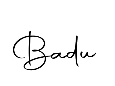 Use a signature maker to create a handwritten signature online. With this signature software, you can design (Autography-DOLnW) your own signature for name Badu. Badu signature style 10 images and pictures png