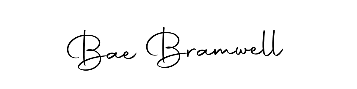 How to make Bae Bramwell name signature. Use Autography-DOLnW style for creating short signs online. This is the latest handwritten sign. Bae Bramwell signature style 10 images and pictures png