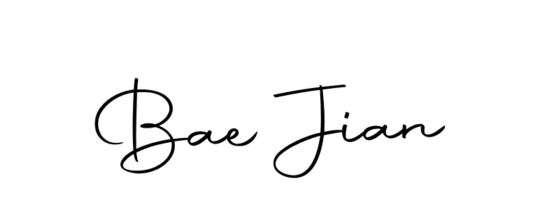 Here are the top 10 professional signature styles for the name Bae Jian. These are the best autograph styles you can use for your name. Bae Jian signature style 10 images and pictures png