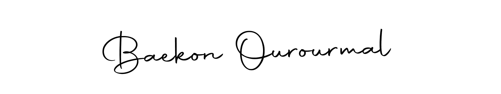 Make a beautiful signature design for name Baekon Ourourmal. With this signature (Autography-DOLnW) style, you can create a handwritten signature for free. Baekon Ourourmal signature style 10 images and pictures png