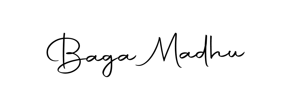 Make a beautiful signature design for name Baga Madhu. With this signature (Autography-DOLnW) style, you can create a handwritten signature for free. Baga Madhu signature style 10 images and pictures png