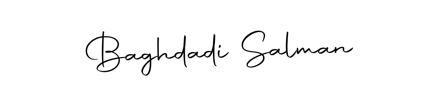 if you are searching for the best signature style for your name Baghdadi Salman. so please give up your signature search. here we have designed multiple signature styles  using Autography-DOLnW. Baghdadi Salman signature style 10 images and pictures png