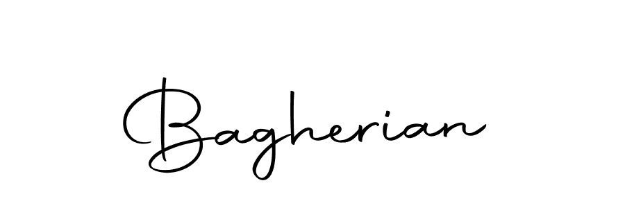 Use a signature maker to create a handwritten signature online. With this signature software, you can design (Autography-DOLnW) your own signature for name Bagherian. Bagherian signature style 10 images and pictures png