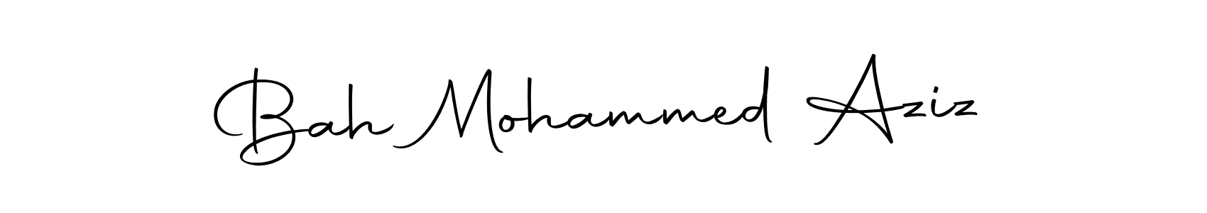 The best way (Autography-DOLnW) to make a short signature is to pick only two or three words in your name. The name Bah Mohammed Aziz include a total of six letters. For converting this name. Bah Mohammed Aziz signature style 10 images and pictures png