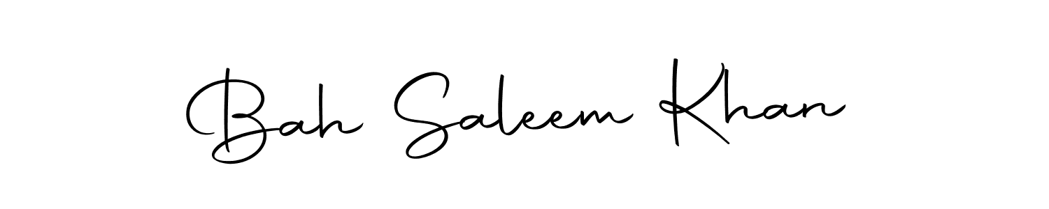 Similarly Autography-DOLnW is the best handwritten signature design. Signature creator online .You can use it as an online autograph creator for name Bah Saleem Khan. Bah Saleem Khan signature style 10 images and pictures png