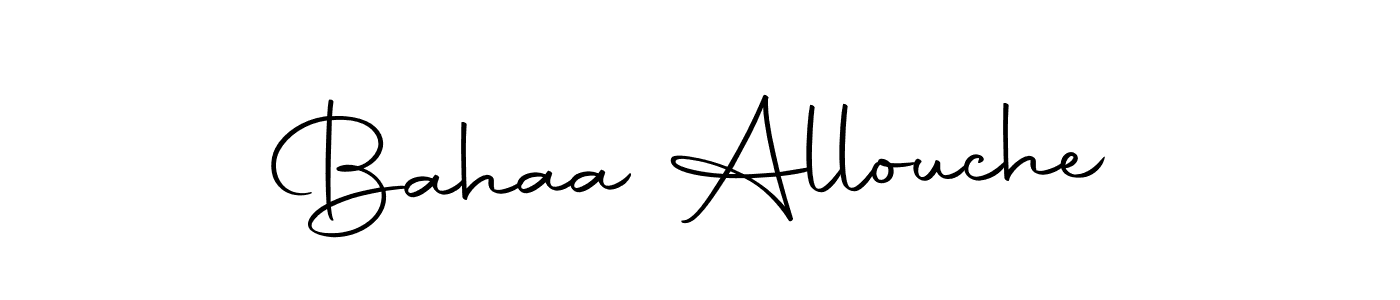 Make a beautiful signature design for name Bahaa Allouche. Use this online signature maker to create a handwritten signature for free. Bahaa Allouche signature style 10 images and pictures png