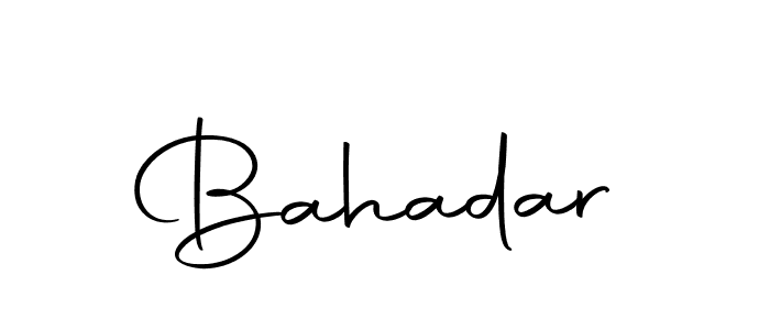 Create a beautiful signature design for name Bahadar. With this signature (Autography-DOLnW) fonts, you can make a handwritten signature for free. Bahadar signature style 10 images and pictures png
