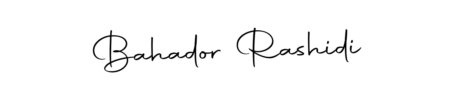 Design your own signature with our free online signature maker. With this signature software, you can create a handwritten (Autography-DOLnW) signature for name Bahador Rashidi. Bahador Rashidi signature style 10 images and pictures png