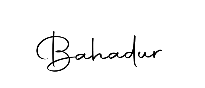 Use a signature maker to create a handwritten signature online. With this signature software, you can design (Autography-DOLnW) your own signature for name Bahadur. Bahadur signature style 10 images and pictures png